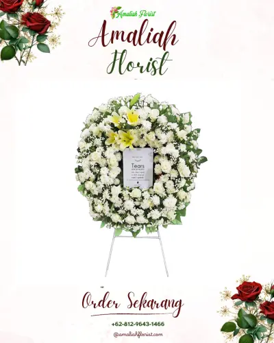 Krans Bunga Duka Cita di Sukahati